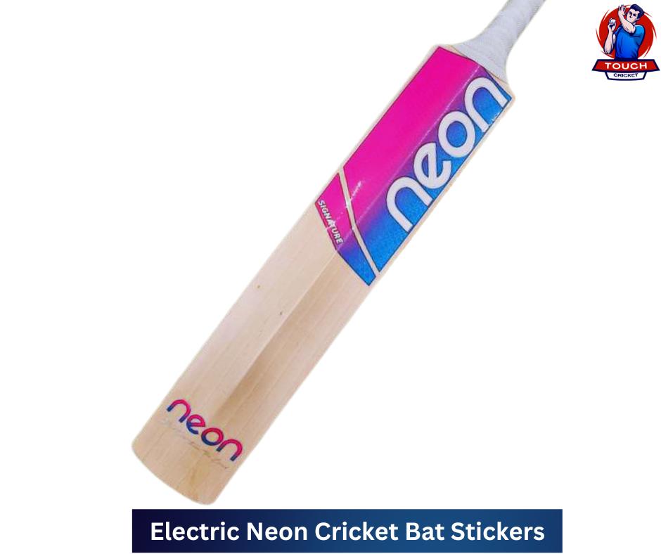 Electric Neon Cricket Bat Stickers