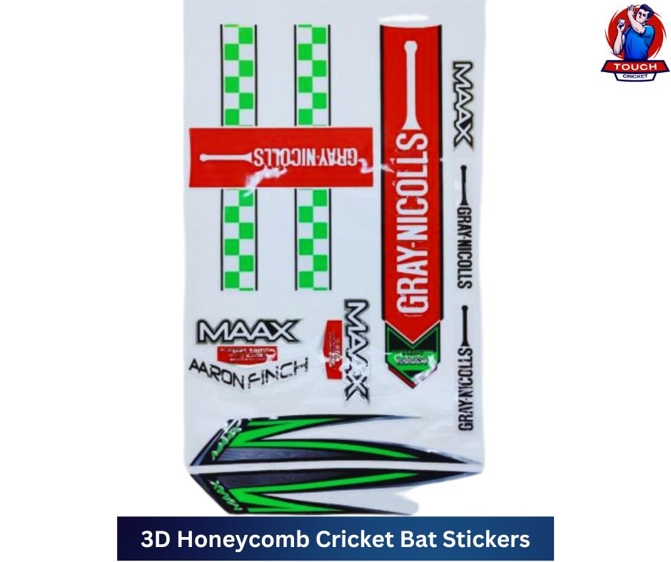 3D Honeycomb Cricket Bat Stickers