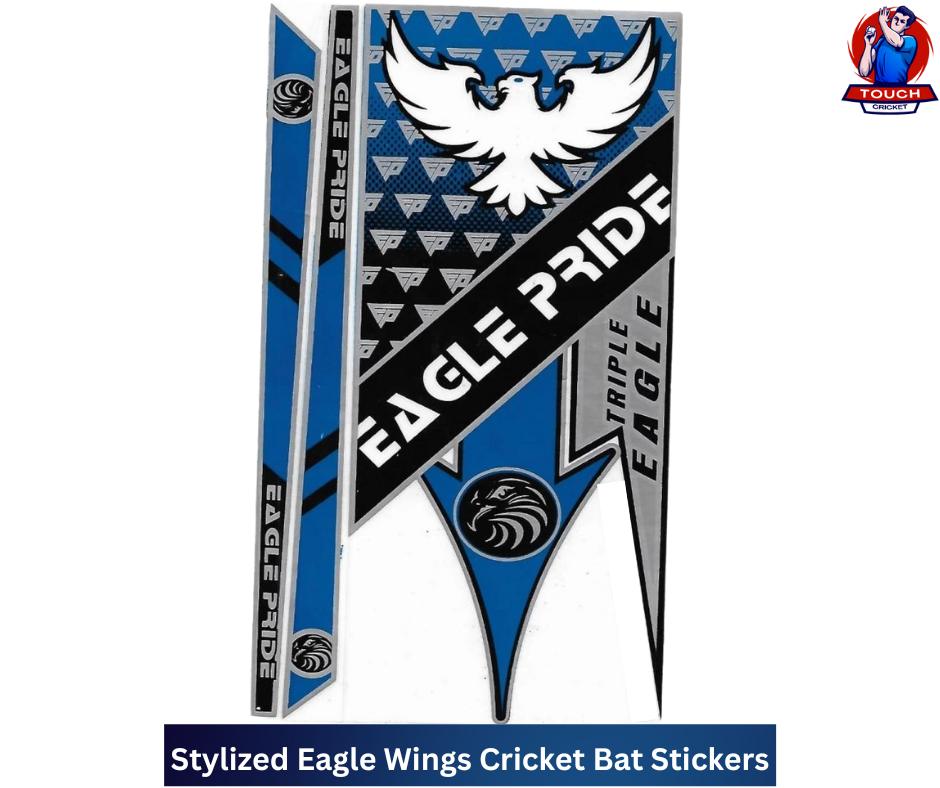 Stylized Eagle Wings Cricket Bat Stickers