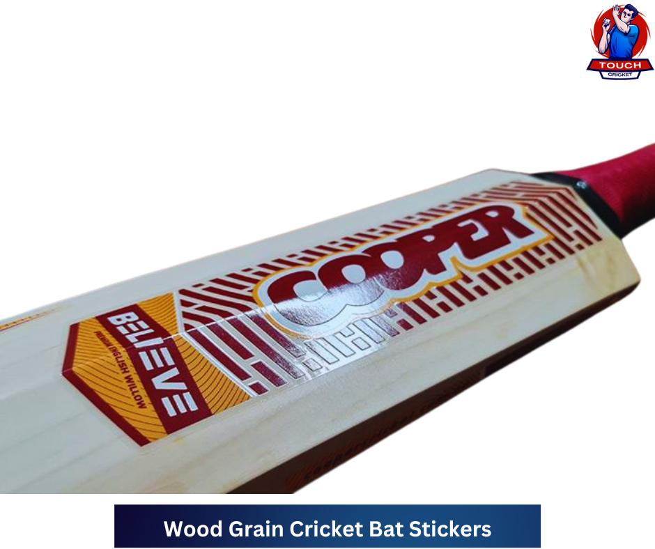 Wood Grain Cricket Bat Stickers